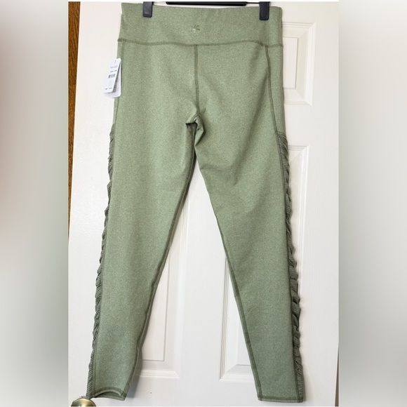 Splendid Studio High Rise Leggings Women XL Sage Green Comfy Running Hiking - Picture 3 of 16